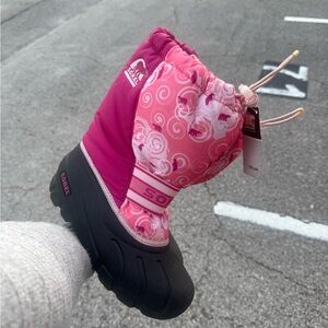 Sorel Kids' Fuchsia and Pink Snow Boot